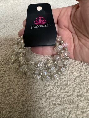 Paparazzi Iridescent Clear Bead Bracelet